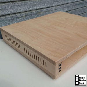 1U Birch Plywood Studio Rack Cabinet - 19 inch image 4