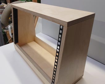 6U 19" (Angled) Premium Studio Rack Cabinet - Birch Plywood