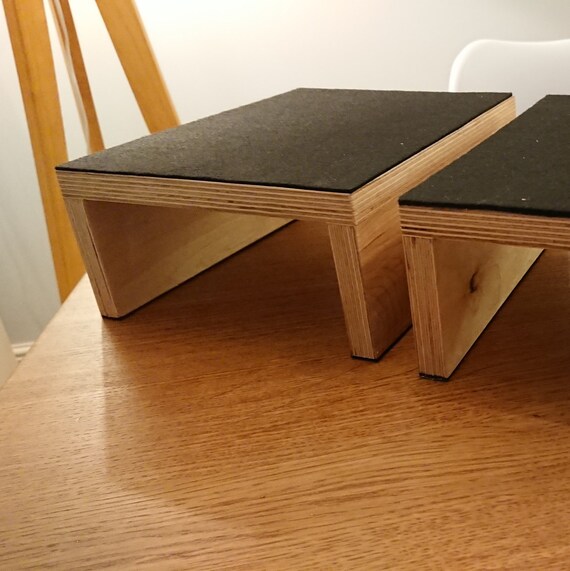 Custom Speaker Stands Risers Desktop Studio Small 1 Pair Etsy