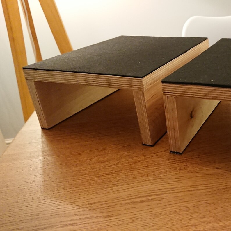 Custom Speaker Stands / Risers Desktop Studio Small 1 pair Etsy