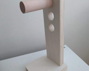 Plywood and Birch Headphone Stand