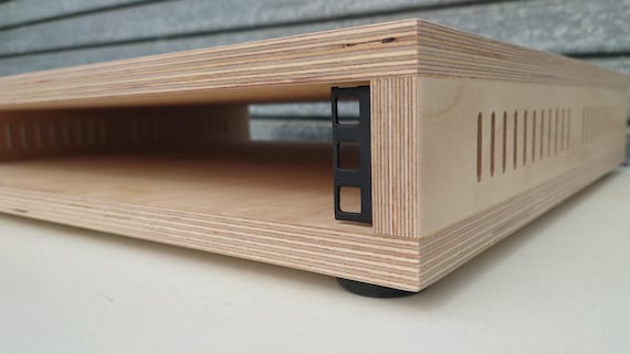 1U Birch Plywood Studio Rack Cabinet - 19 inch