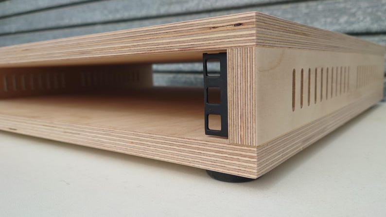 1U Birch Plywood Studio Rack Cabinet - 19 inch image 1