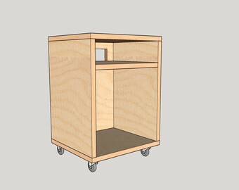 Custom Vinyl Storage Cabinet