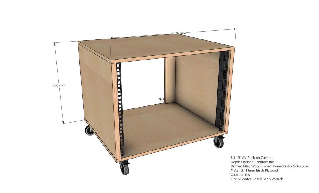 Castor Rack Version 8U 19