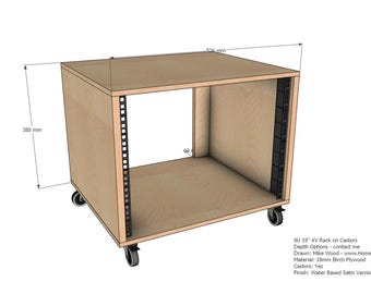8U 19" Premium Rack Cabinet on Castors
