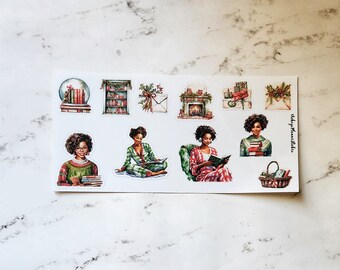 Christmas Reading Deco Stickers