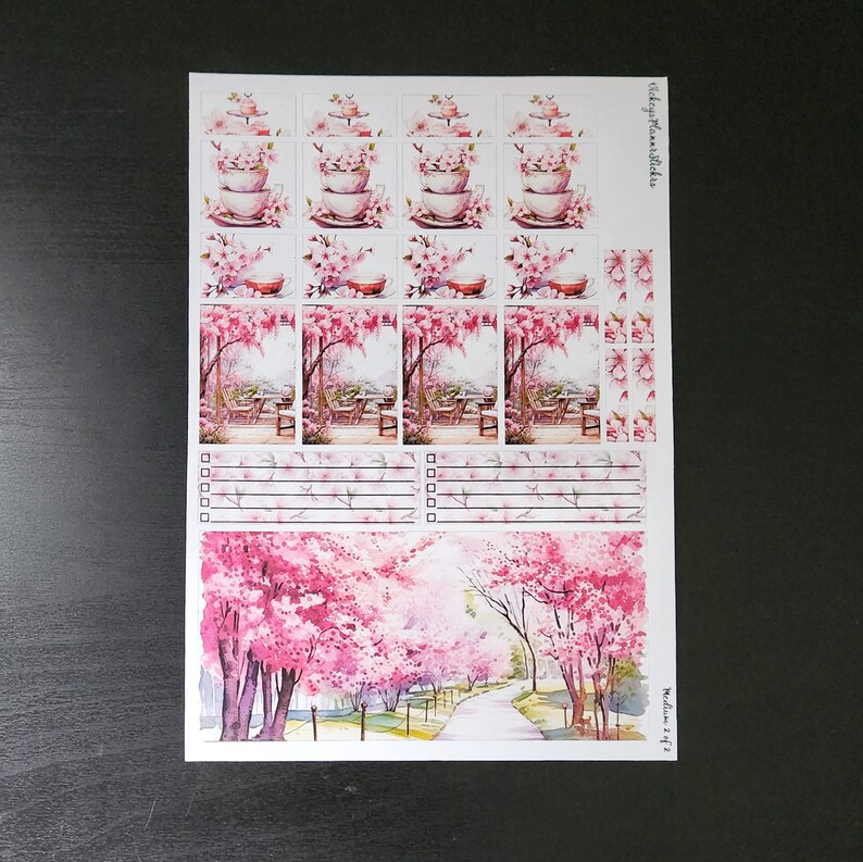 Passion Planner Weekly Kit- Cherry Blossom Tea Party - Etsy
