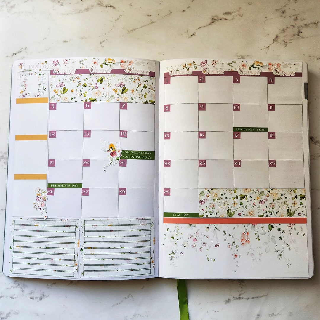 Passion Planner Monthly Kit February 2024 Etsy