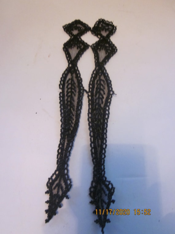 Antique Mourning Victorian Edwardian UNUSED Black… - image 1