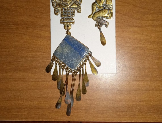 Vintage Handmade Aztec-Mayan 'Milagro' Brass 'Kil… - image 5