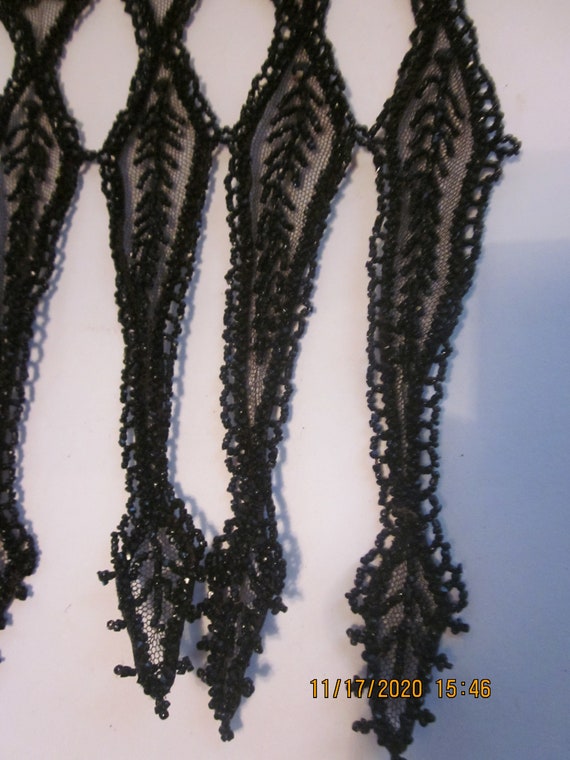 Antique Mourning Victorian Edwardian UNUSED Black… - image 4