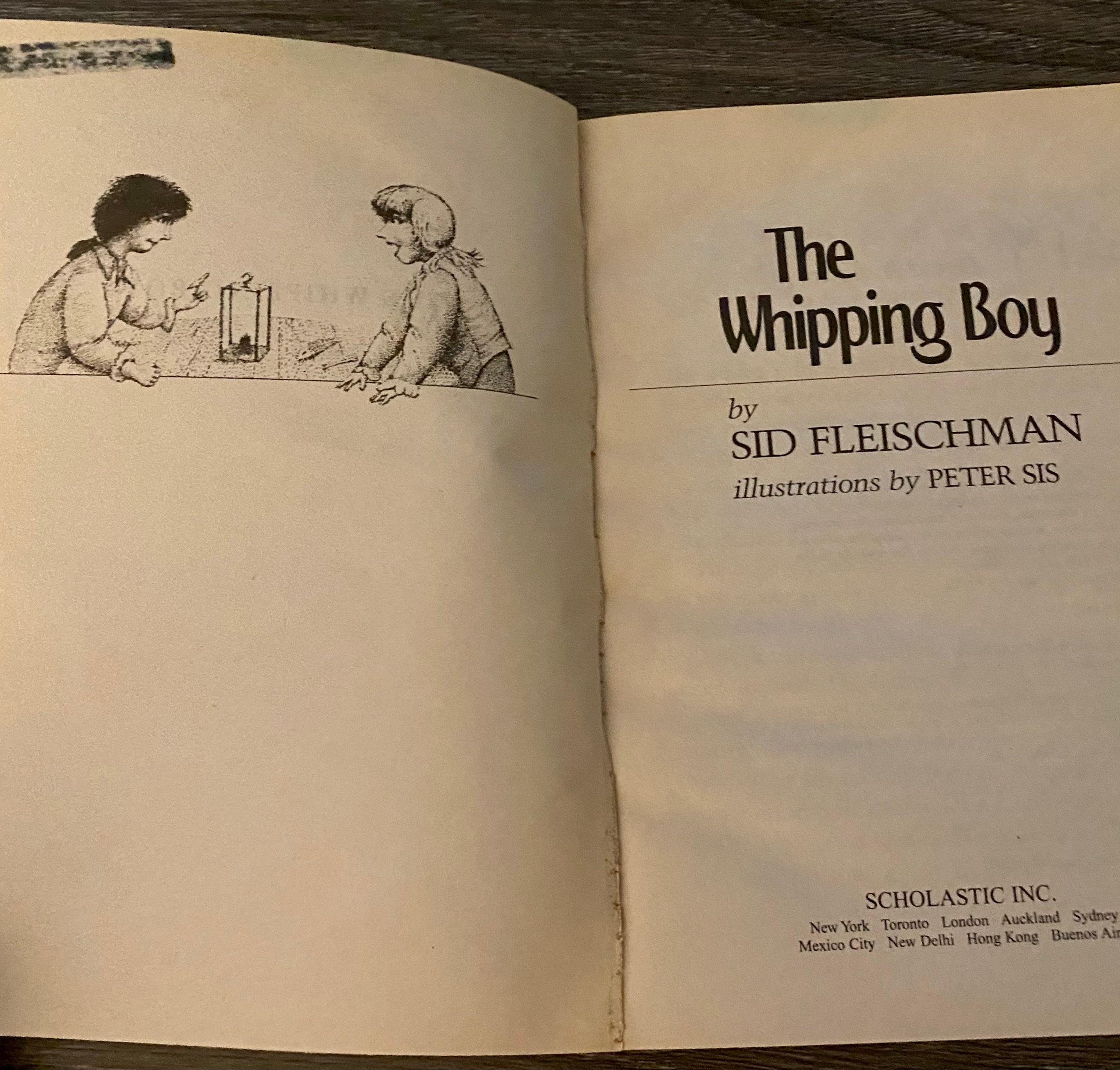 The Whipping Boy. Sid Fleischman. 1986 Softcover Copy. - Etsy UK