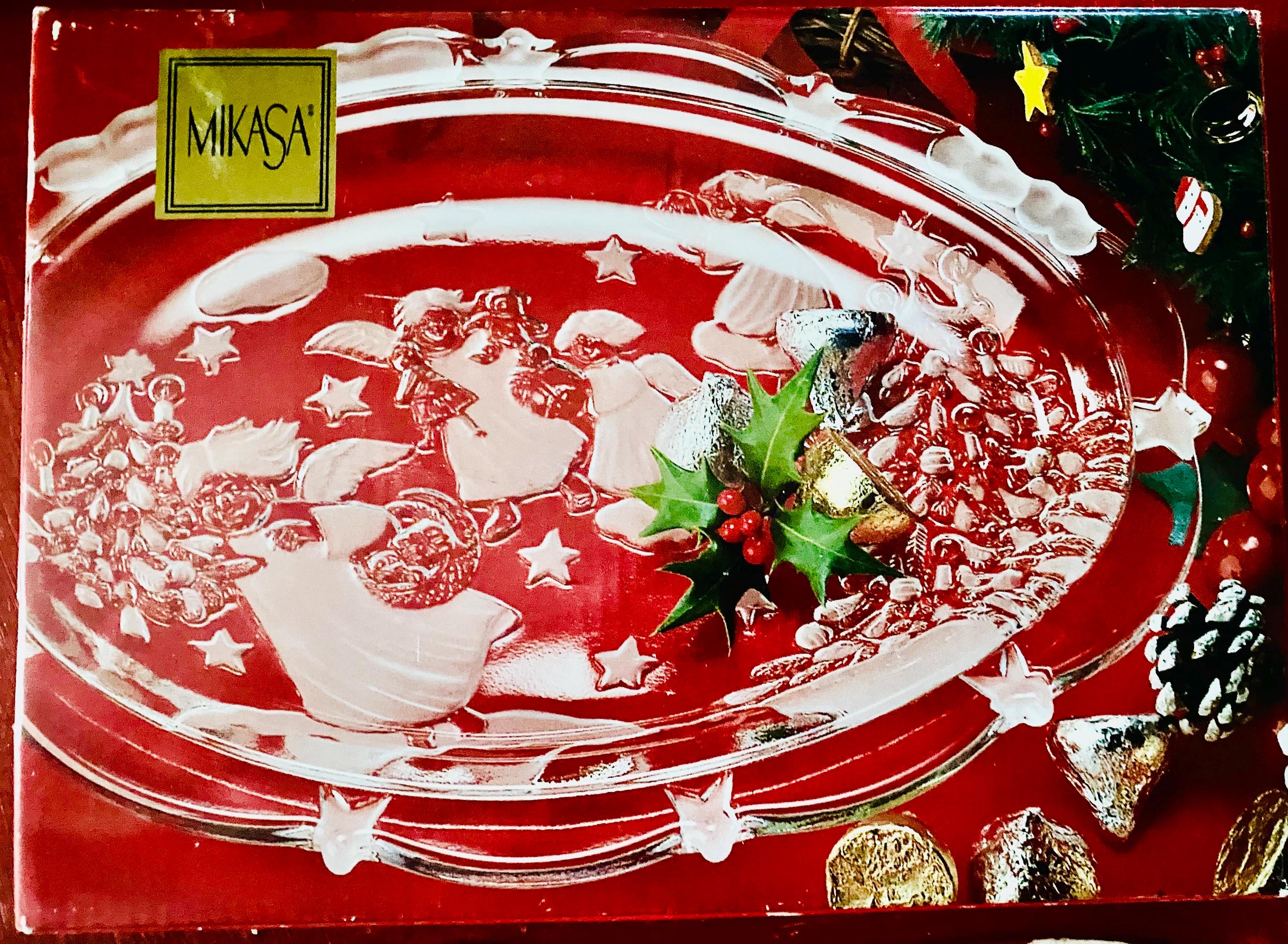 Mikasa Glass Christmas Platters - Etsy
