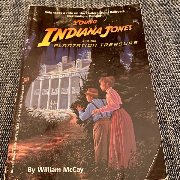 Young Indiana Jones. The Plantation Treasure. By William McKay. 1993. Retro Softcover.