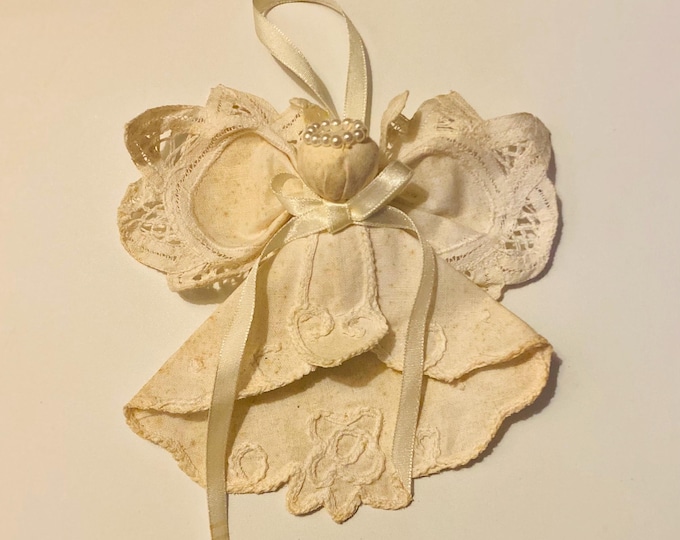 Vintage Handcrafted Satin With Lace and Crochet Angel 6" - Etsy