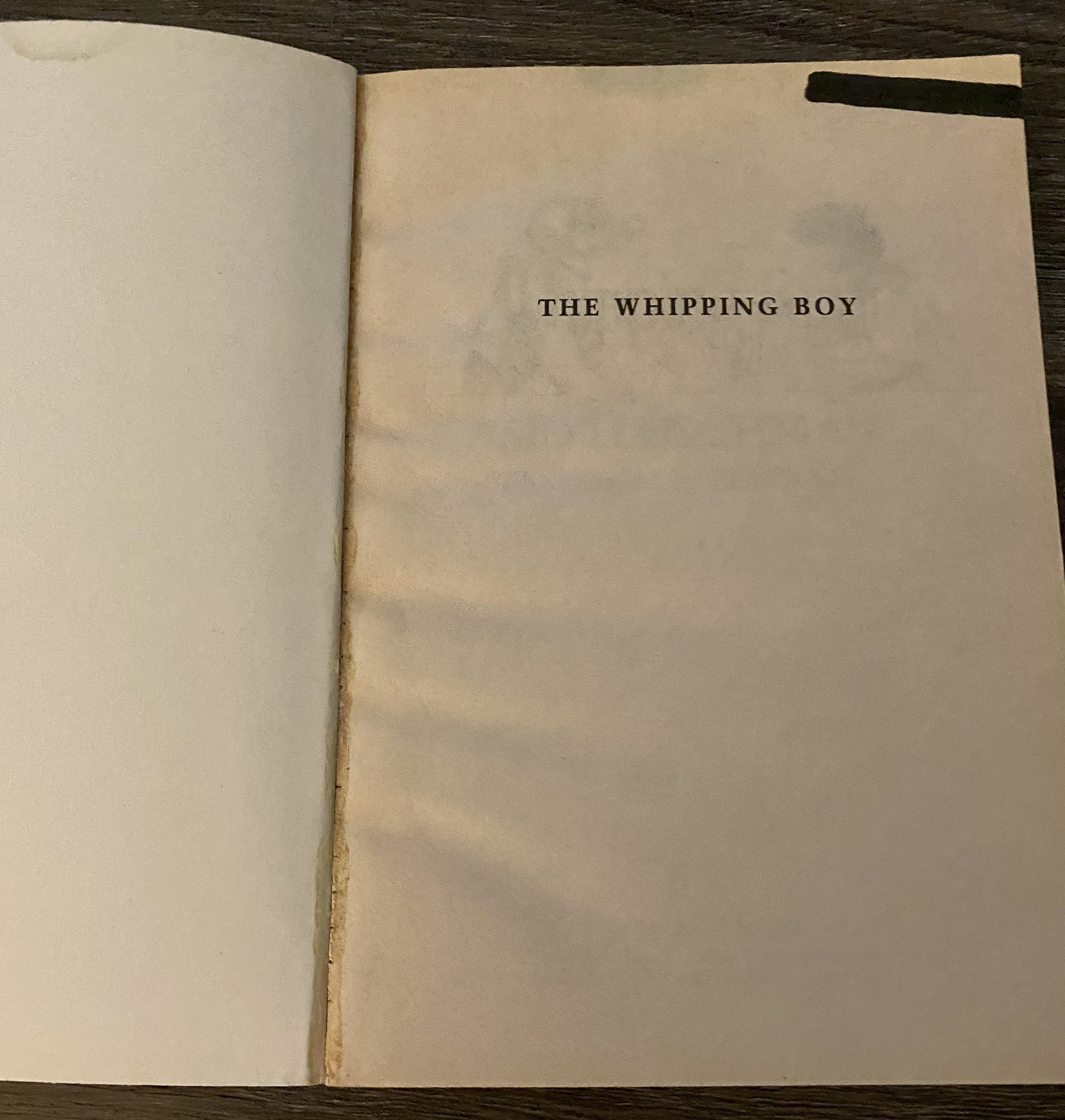 The Whipping Boy. Sid Fleischman. 1986 Softcover Copy. - Etsy UK