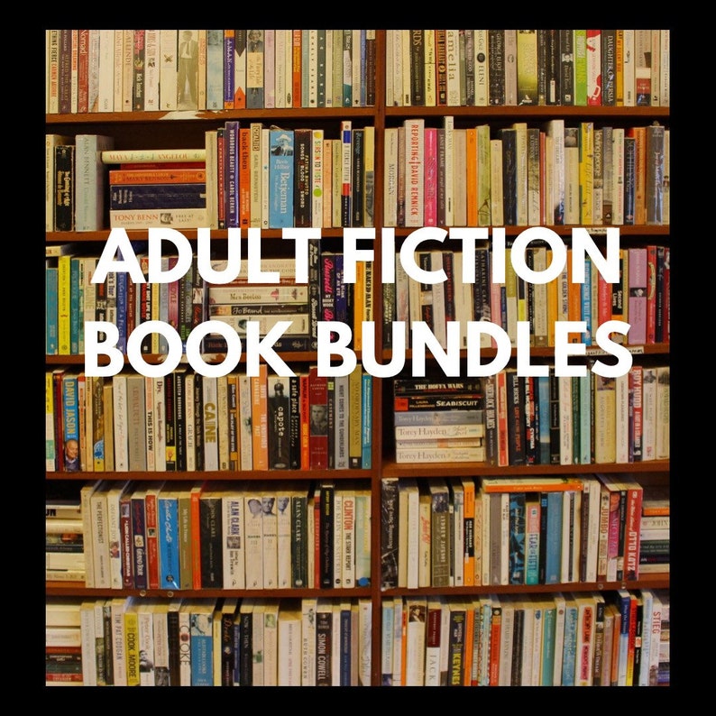 Adult Fiction Book Bundles Lightly Used Books Etsy