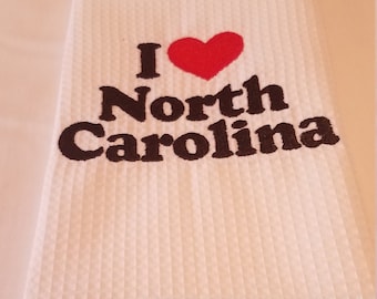 I Love NC Kitchen Towel