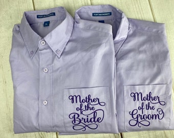 Mother of the groom button down shirt Clearance