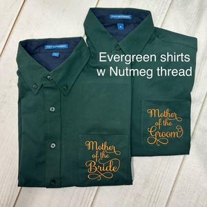 Mother of the Bride l Mother of the Groom l Get Ready Shirt l Embroidered Bridal Party Shirts l  Button Down Shirts l Bridal Party Gifts