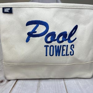 Pool Towel Storage Cube | Canvas Cube with Handles l Pool Towel