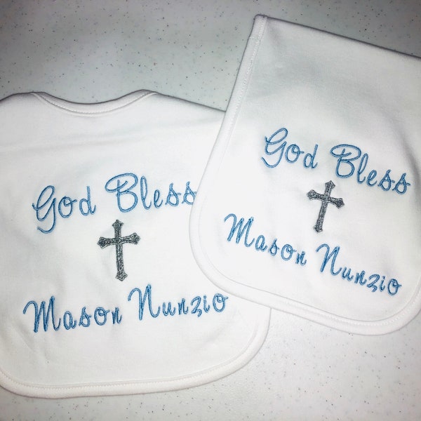 Christening Bib Etsy