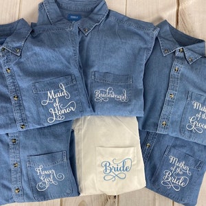 Wedding Party Shirts | Bridal Party Shirts | Bridesmaids Shirts | Mother of the Bride Shirt | Button Down Shirt