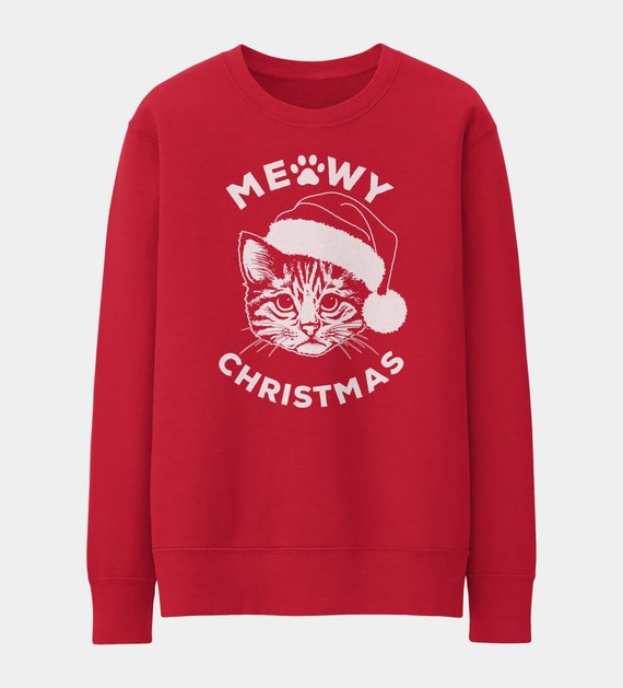 meowy christmas sweatshirt