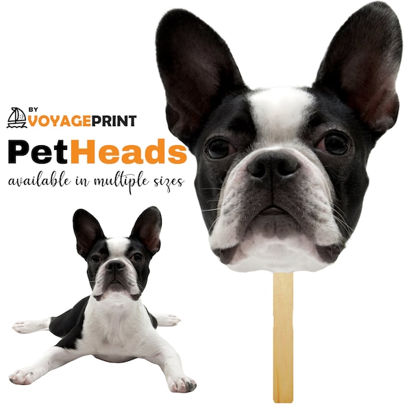 Custom Pet Face Wide Heads Head On a Stick  whatever You Call them, Make a Great Gift Comes with Stick Cats, Dogs, Horses, you Name it!