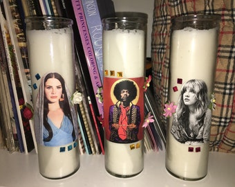 Customizable Celebrity Prayer Candles