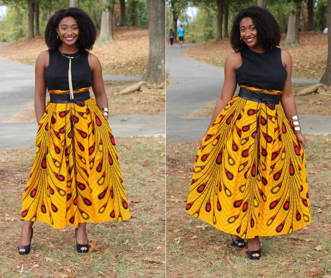 African Print Dress Ankara Pleated Dress Sleeveless African - Etsy