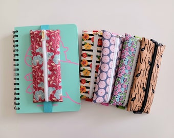 Elastic Pencil Pouch, Journal Pen Pouch, Elastic Pen Holder, Notebook Pencil Pouch