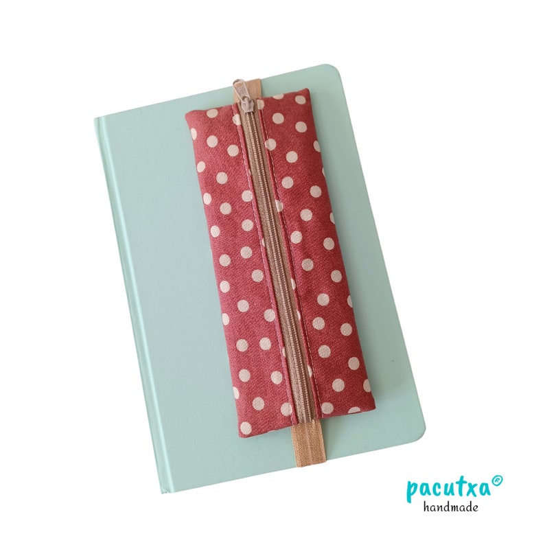 Elastic Pencil Pouch, Journal Pen Pouch, Elastic Pen Holder, Notebook
