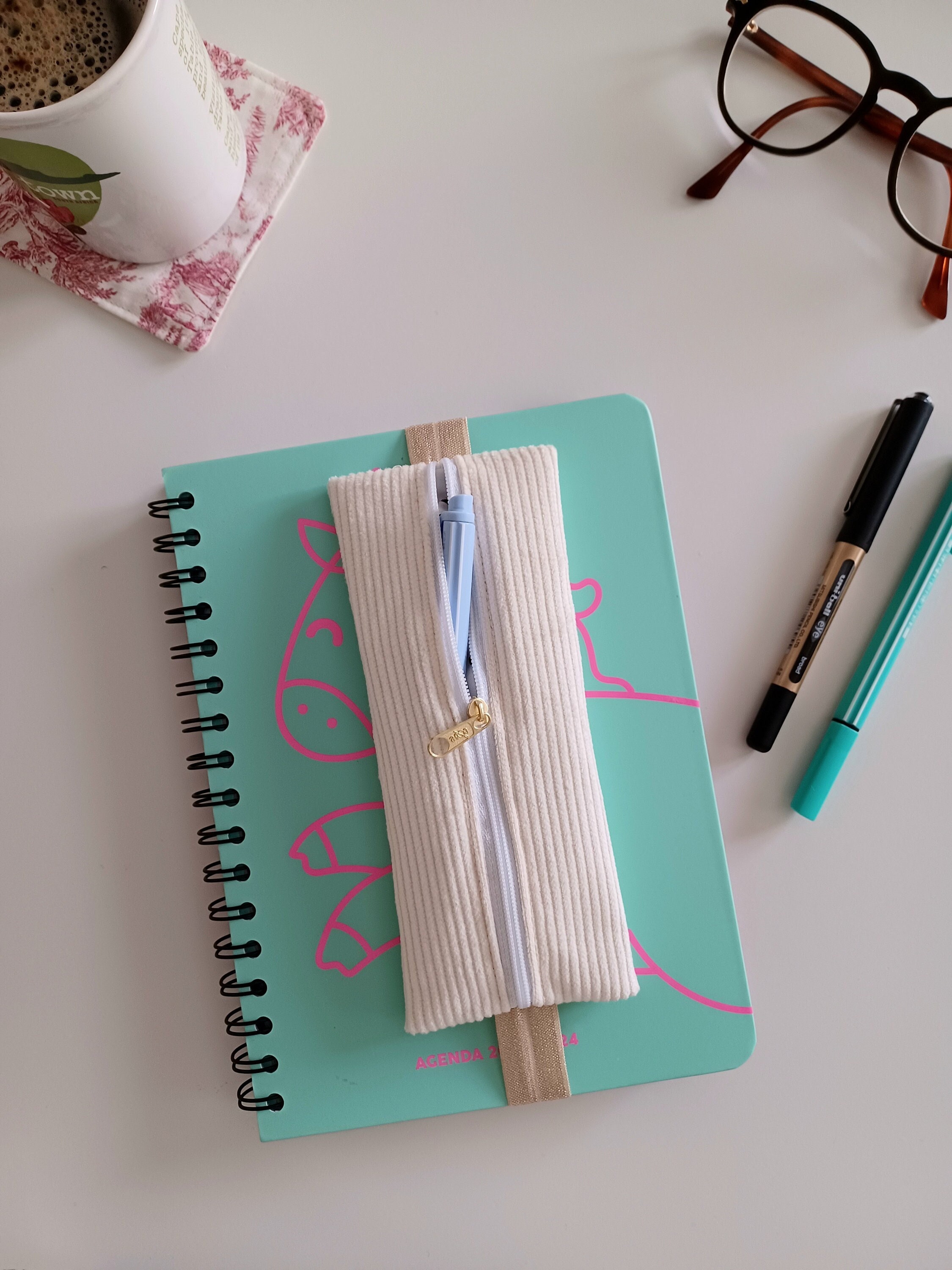 Elastic Pencil Case, Planner Pen Pouch, Pencil Pouch With Elastic, A5  Zipper Pouch 