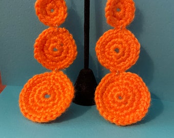 Handmade Crochet Chandelier Earrings