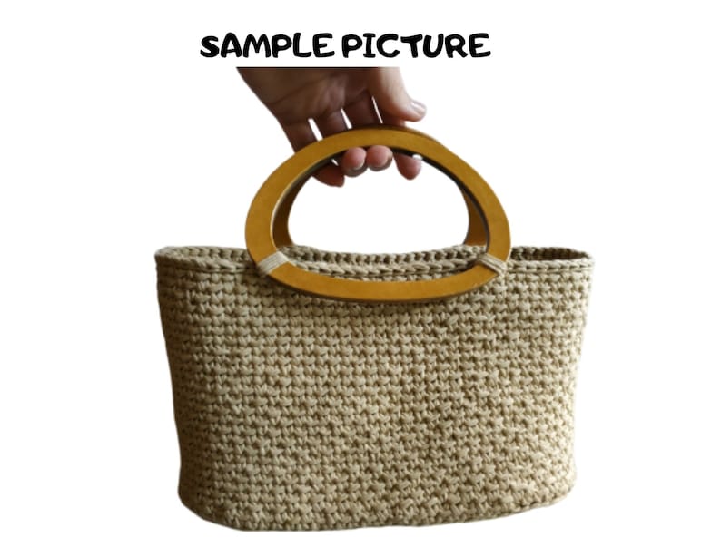 One pair Plywood tote bag handle plywood handles for bags round wooden handbag handle Oval wooden handbag handle