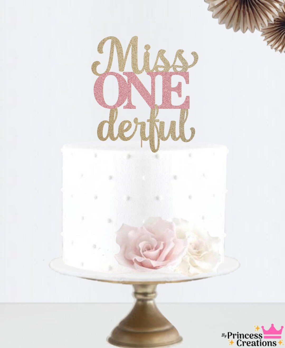Glitter Miss ONE Derful Cake Topper • Number Cake Topper •first ...
