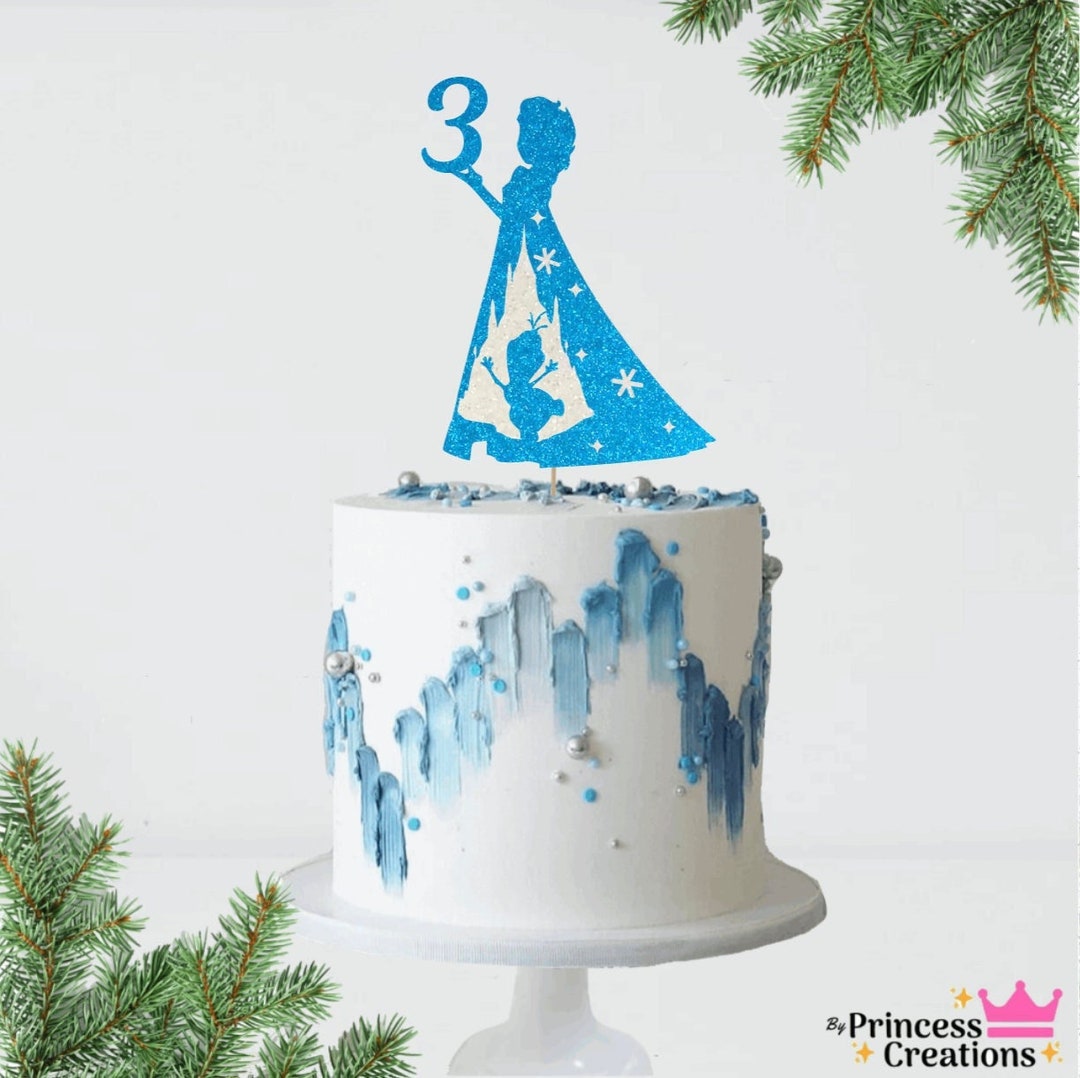 Customized Frozen Elsa Age Cake Topper Any Age Cake Topper Birthday