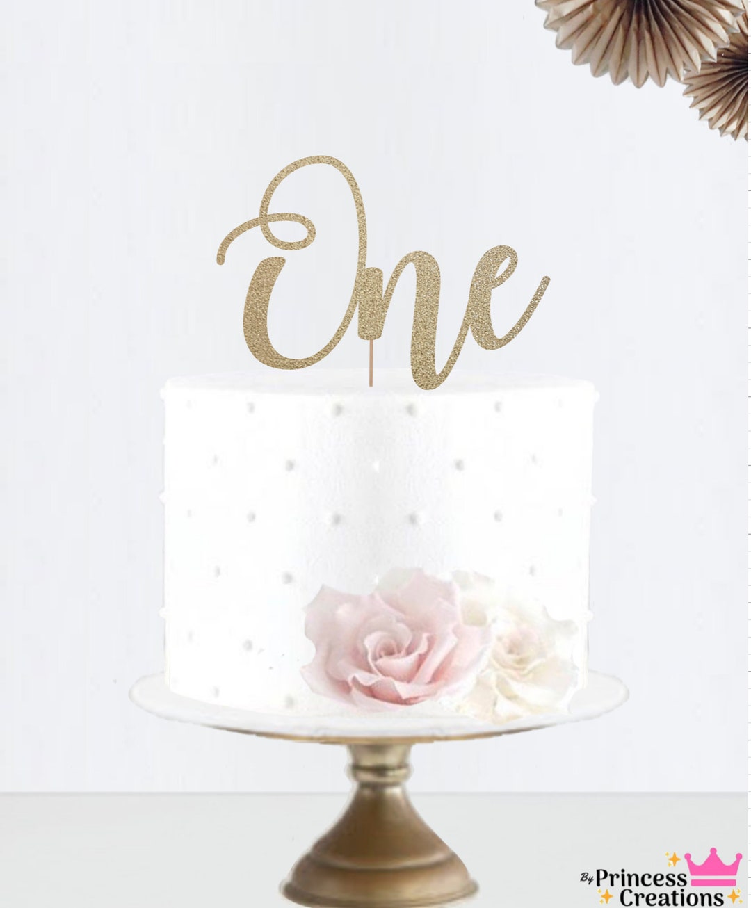 Glitter One Cake Topper Number Cake Topper Party Decor - Etsy