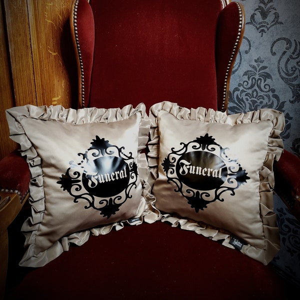 Gothic funeral cushion victorian