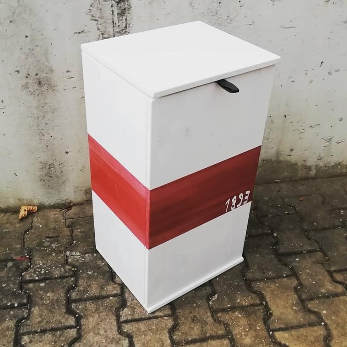 Müllsackständer naturbelassen Der Gelbe Sack Ständer als Box Mülleimer