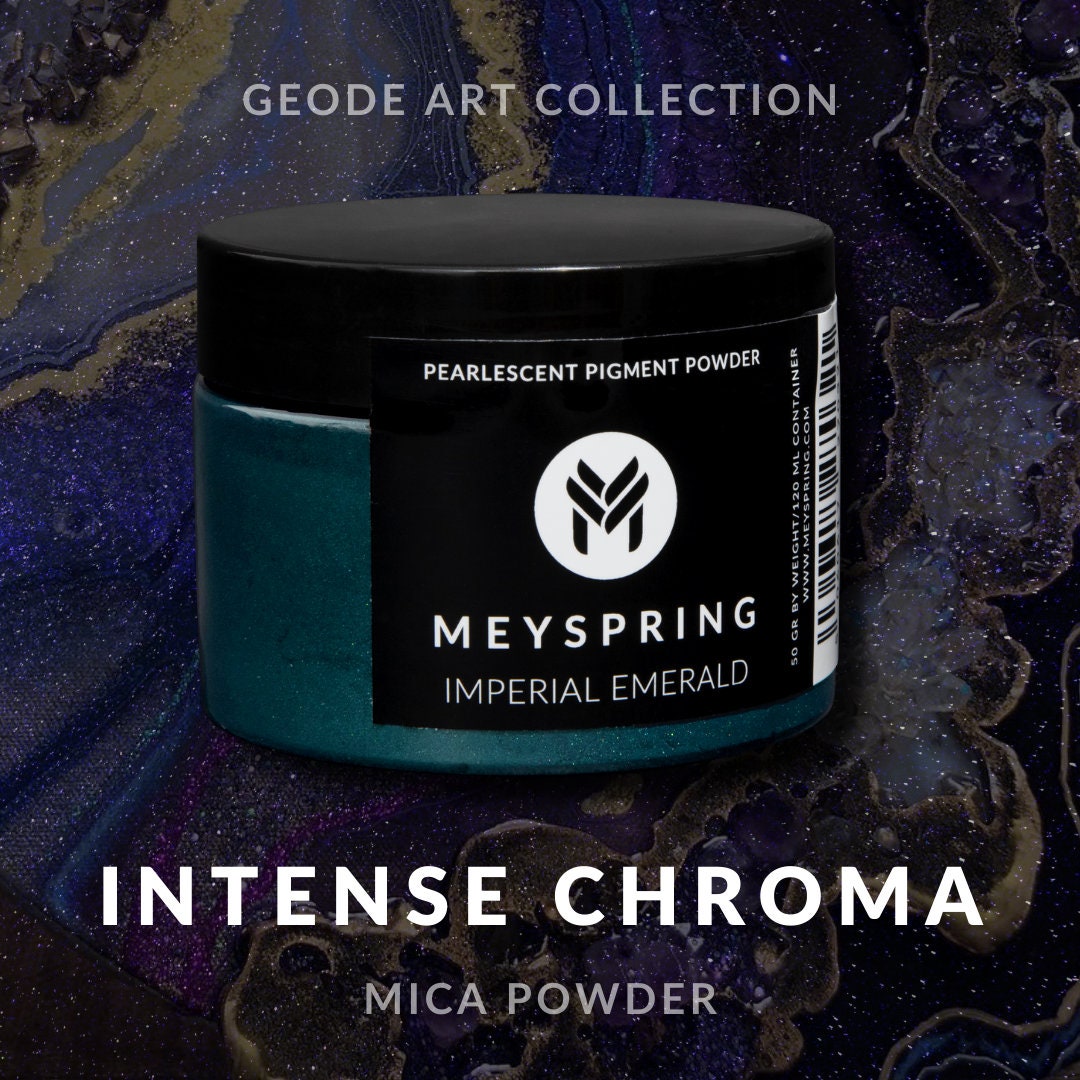 MEYSPRING Charcoal Black Mica Powder for Epoxy Resin - 50 Grams - Great for Resin Art and UV Resin - Epoxy Resin Color Pigment