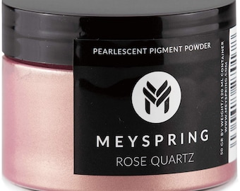 MEYSPRING Rose Quartz Epoxy Resin Color Pigment - 50g - Mica Powder for Epoxy