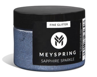 MEYSPRING Sapphire Sparkle - Fine Glitter - 50g Mica Powder for Resin Art