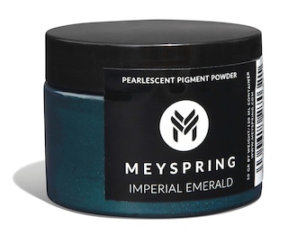 MEYSPRING Imperial Emerald - Intense Chroma Epoxy Pigment - 50g - Mica Powder for Resin Art