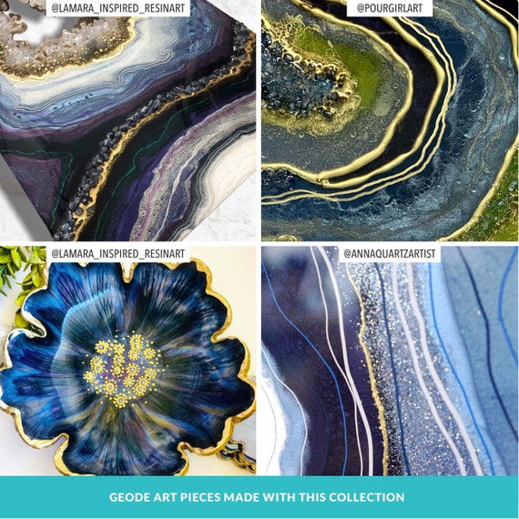 MEYSPRING Geode Art Collection Epoxy Resin Color Pigment Sample