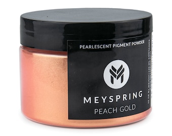MEYSPRING Peach Gold Epoxy Resin Color Pigment - 50 Grams - Great for Art Resin, Ecopoxy, UV Resin