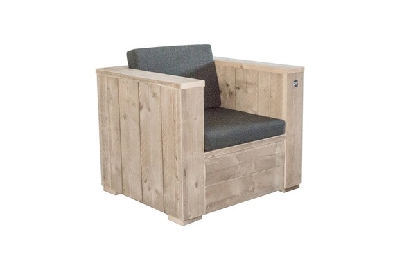 Bauholz Block Lounge Stuhl Etsy