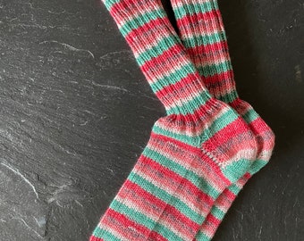 Cotton socks with watermelon look